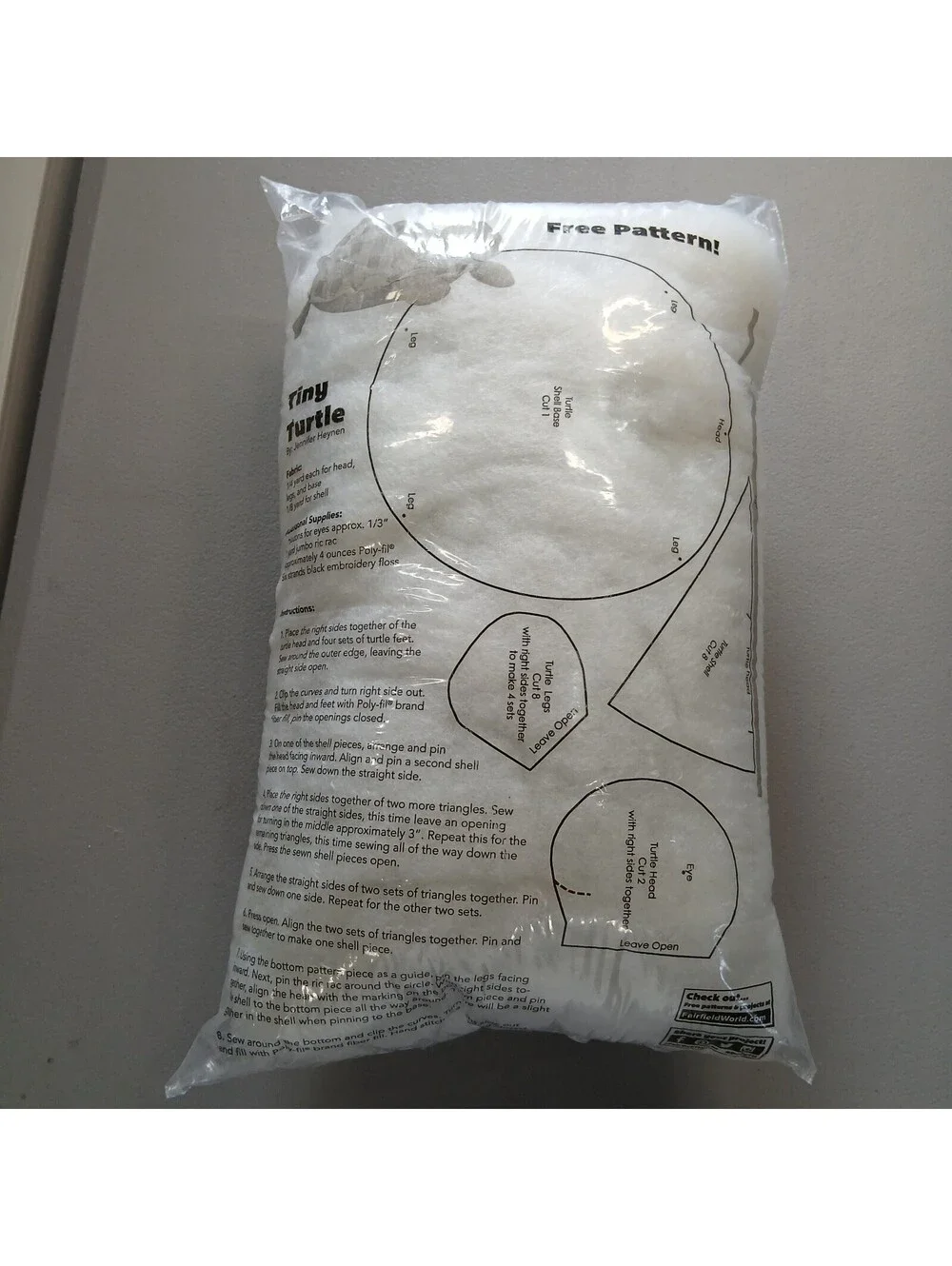 Fairfield Original Poly-Fil Premium Polyester Fiber Fill Stuffing 12 oz Bag NEW